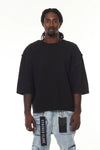 Oversized Cropped Waffle T-Shirt