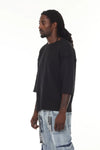 Oversized Cropped Waffle T-Shirt