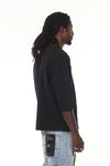 Oversized Cropped Waffle T-Shirt