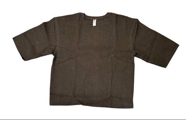 Oversized Cropped Waffle T-Shirt