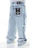 ICE Stone Wash Pocket Baggy Fit Denim Jeans