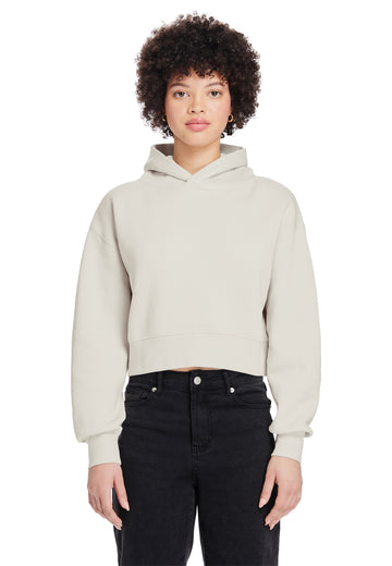 Womens Relaxed Crop Hoodie