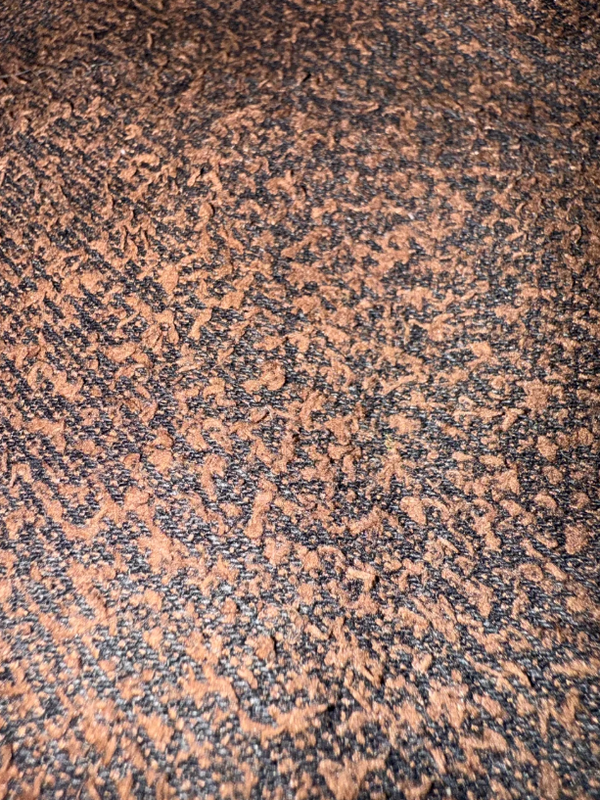 All Over Textured Brown Baggy Jeans