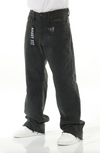 All Over Textured Brown Baggy Jeans