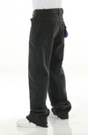All Over Textured Brown Baggy Jeans