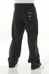 All Over Textured Brown Baggy Jeans