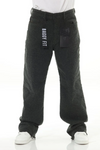 All Over Textured Brown Baggy Jeans