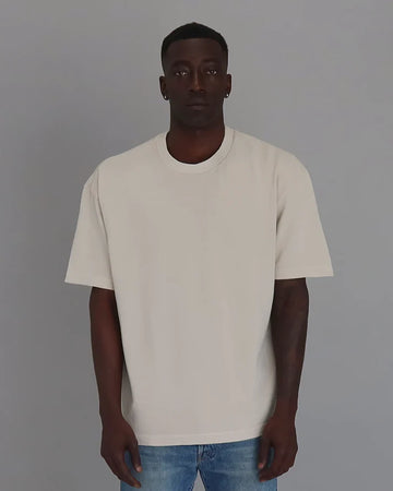Heavyweight Oversized Box Fit 9oz T-Shirt Bone