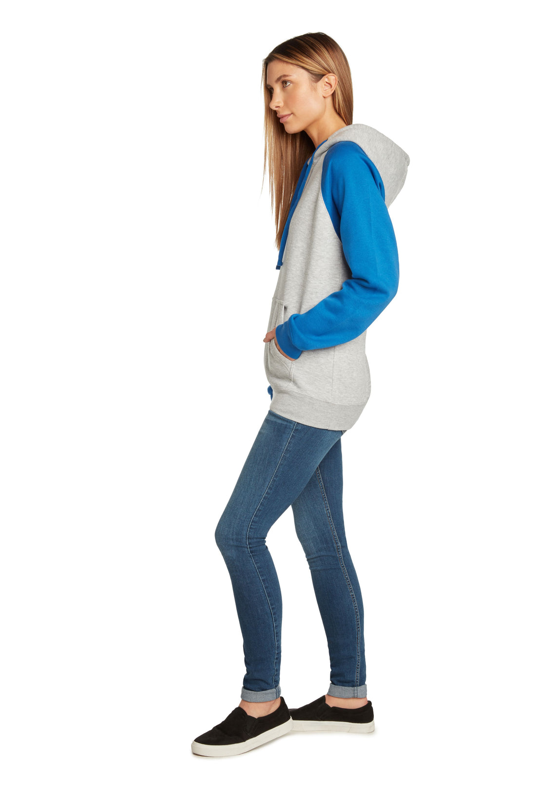 Premium Color Block Pullover Hoodie